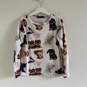 Kids Rock Your Kid Long Sleeve Dog Print Shirt 10